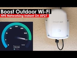 Boost Your Outdoor WiFi with HPE Instant On AP27 (WiFi 6 Access Point) | Designed for Businesses