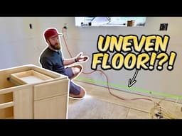 Installing Kitchen Cabinets on an Uneven Floor?!?