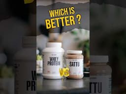 SATTU VS WHEY PROTEIN ? FT. AKSHAY CHOPRA #shorts #fitness #youtubeshorts