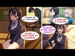 [Manga Dub] I had a crush on my high school teacher... After graduating, I hadn't seen her until...