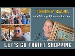 THRIFT WITH ME + VINTAGE flea market | Clothing & home decor THRIFT HAUL