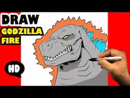 How to Draw FIRE GODZILLA