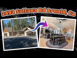 Beautiful Custom Mountain Retreat For Sale in Arnold Ca.