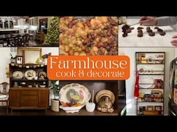 Thanksgiving Decorate + Farmhouse Kitchen Plate Rack