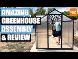 Bellan Home Greenhouse from TEMU - Assembly and Review