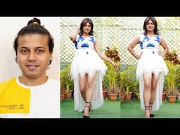 Male to Female Transformation makeup 2023 | Western Look | Boy to Girl | mtf | M t F Crossdressing |