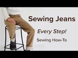 Sewing Jeans - Every Step Tutorial from Angela Kane #jeans #sewing #sewingpatterns #style #fashion