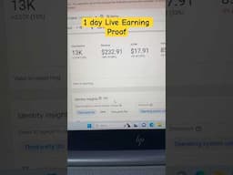 $232 One Day Earning Proof