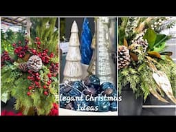 Beautiful Christmas Decorating Ideas  Elegant Natural Planter Pot Ideas