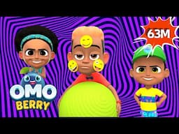 Bonkers Babysitting Adventure + More OmoBerry Learning Songs | Nursery Rhymes Full Episodes