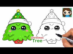 How to Draw a Christmas Tree Easy 🎄Funny Holiday Art