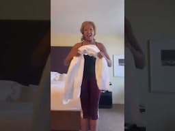 1-minute fitness tip: Exercise in your hotel room with just a towel #fitness #hotelworkout