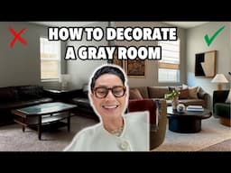 How To Decorate An All-Grey Living Room