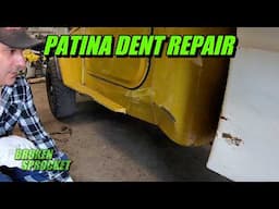 Dent repair Minimizing patina loss Landcruiser 4x4