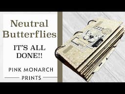 IT'S DONE!!  Let's Assemble our "Neutral Butterflies" 3-Ring Super Simple Journal Pink Monarch Print