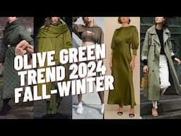 Olive Green Trends Outfits Fall-Winter 2024. How to Wear Olive Green for Fall-Winter Style?