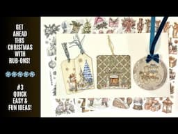 Taperlogy Rub-Ons Mini Series: Wooden Tags / Tree Ornament Ideas! #3