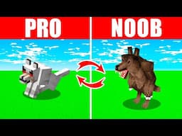 Minecraft NOOB vs. PRO: SWAPPED MUTANT WOLF in Minecraft (Compilation)