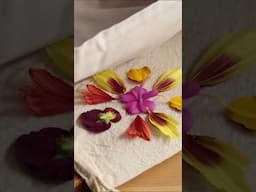 🌸 DIY Botanical Prints on Fabric | Flower Pounding #gardenproject #botanicalart #diyproject