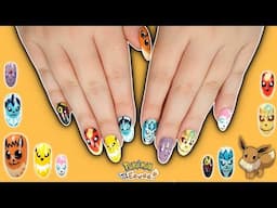 Pokémon Eevee Evolution Nail Art Tutorial - Let's go, Eevee!