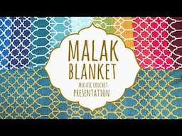 ✨ MALAK BLANKET ✨ Presentation Video | Mosaic Crochet | Lanas y Ovillos in English