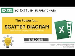 SCATTER DIAGRAM in Excel | Six Sigma Tool | Excel to Excel in Supply Chain | by Alvis Lazarus