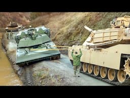 What Happens When US Massive 70 Ton Battle Tank Falls into a Deep Ditch