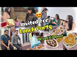 We 3 Couples are Invited for lunch dawat pe || khana shahi 🤴 tha 🥹😍 || vlog