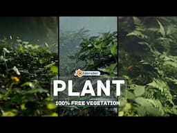 Learn how to create realistic vegetation in Blender | 100 % FREE 🤩🤩