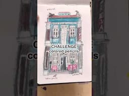 Shopfront Art Challenge with Colored Pencils