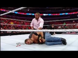 Brock Lesnar breaks Shawn Michaels Arm - RAW 13 August 2012