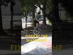 Fixed gear at the skatepark? Jakub Bruch makes it look smooth