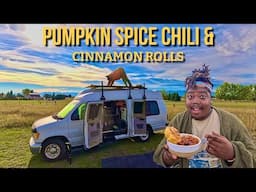 Relaxing Autumn day In My Van (Music, Yoga & Pumpkin Spice Chili)