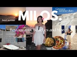 🇬🇷The best summer vacation ever!!!🌺[5 days on Milos, Greece🧿] *where to eat and beaches to visit🏝