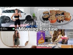 6:30 am Morning Routine |Back to school| Protein Pumpkin Muffins