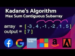 Maximum Subarray | Kadane's Algorithm Explained | Competitive Coding | NeetCode