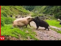 Look What Happened When This Boar Attacked Pig