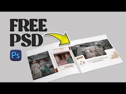 Donwload this free mockup  PSD of wedding album