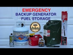 Emergency Backup Generator Fuel Storage