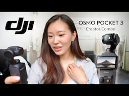 I GOT THE DJI OSMO POCKET 3 CREATOR COMBO! | Unboxing, Set Up & Try Out My New Pocket Camera