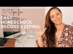 My EASY system for Homeschool Records + Reporting