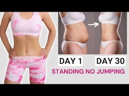 DROP YOUR BODY SIZE in 30 days, complete workout & diet guide to lose belly fat quick, no jumping