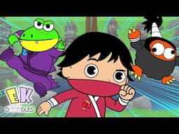 Ryan Ninja kids Spy Mission | Cartoon Animation for Children with Ryan ToysReview