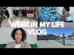 Week in My Life Vlog (life update, tennis tournament update, christmas decor, trader joes haul)