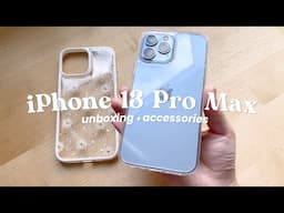 iPhone 13 Pro Max unboxing + accessories! 🍎✨