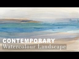 Large Contemporary Watercolour Landscape | Painting Demonstration