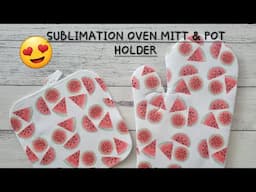 Sublimation Oven Mitt & Pot Holder with HTVRont Auto Heat Press & Epson F160 F170