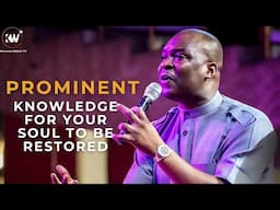 PROMINENT KNOWLEDGE FOR YOUR SOUL TO BE RESTORED - Apostle Joshua Selman