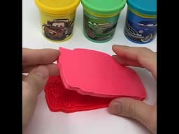 Play-Doh Molds for Lightning McQueen Cars and Surprise Toys #shorts