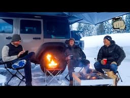 Beach Camping in the Rain / Escaping into the Snow - Overland Adventure  @TrailNewbie @flyfisher530